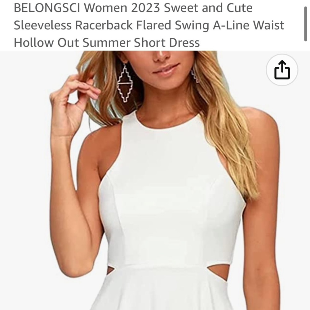 Belongsci small white dress